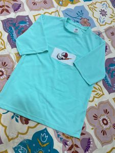 Light Blue Graphic T-Shirt