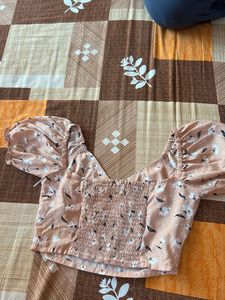 Floral Print Crop Top