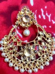 Golden Kundan Earring