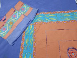 Cotton Double Bedsheet With 2 Pillow Covers