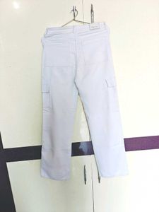 White Cargo Pants