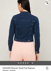 Dark Blue Denim Jacket By Ginger