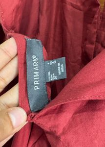 Red Dress with Buttons