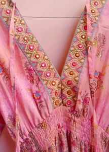 Floral Pink Maxi Dress