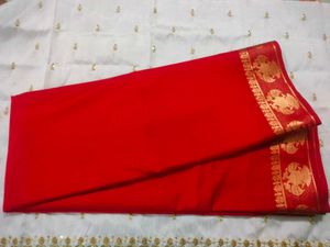 Red &amp; Gold Saree
