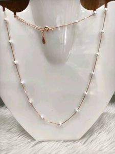 925 Silver Sterling Pearl Moti Chain