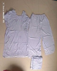 Light Grey Embroidered Kurta Set