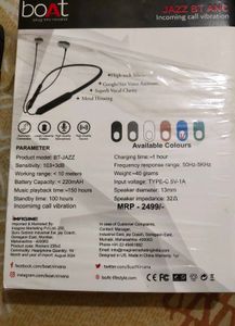 Boat BT-JAZZ Neckband Earbuds