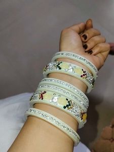 White Bangles ...New......Only Cash