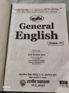 General English Class 11th Book