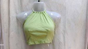 201611. Green Halter Top