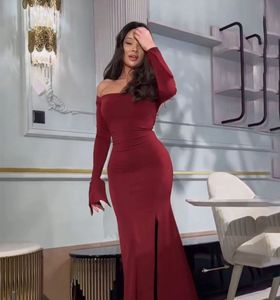 Savana Red off shoulder dress/ gown