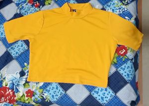 Yellow Crop Top
