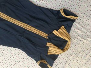 L Size Navy Blue Shirt For Women