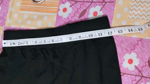 Pearl Beads Ankle Legging With Elastic Belt