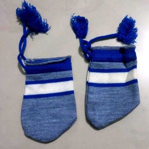 Adorable Hand-Knitted Baby Booties and cap