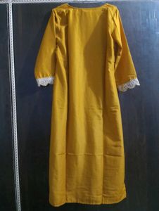 Elegant Mustard Kurta Set