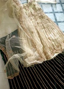 HEAVY ZARI WORK SHARARA DRESS
