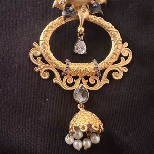 Elegant Gold plated Jhumka Earrings