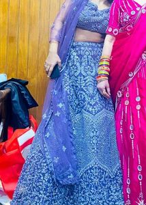 Elegant Lavender Lehenga Choli