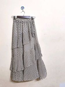 Polka Dot Tiered Skirt