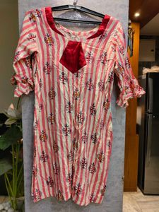 Striped Ethnic Kurta Dress