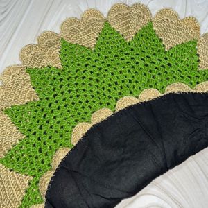 Crochet Heart Doormat
