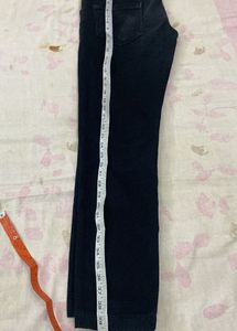 Black Dark Wash Denim Jeans