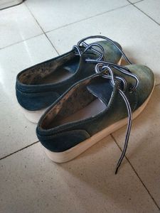 Denim Platform Sneakers