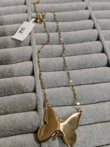 Antitarnish Butterfly Pendant Necklace