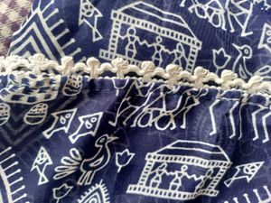 Tribal Print Chiffon Saree
