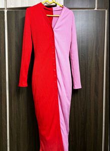 Colorblock Knit Dress