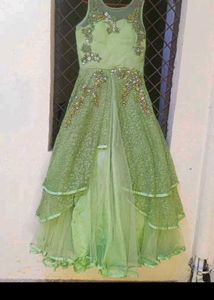 Elegant Green Ethnic Gown