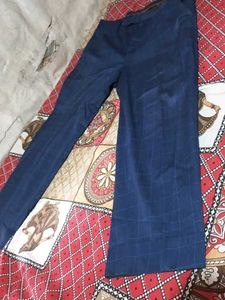 Blue Checked Pants