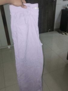 Lilac Corduroy Pants