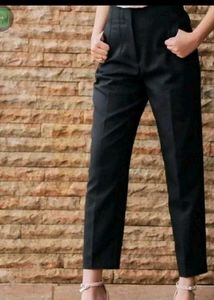 Black  Formal Straight Leg Pants