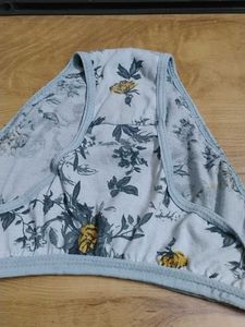 Floral Print Women's Briefs grey