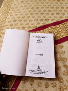 Mathematics For MBA