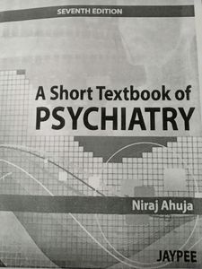 Neeraj Ahuja Short textbook of Psychiatry