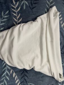 White V-Neck Top