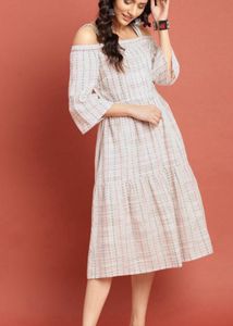 Taavi A-Line Midi Off-Shoulder With strap