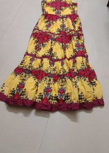 Tiered Floral Print Dress