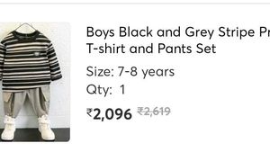 Striped Boys Clothing Set