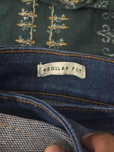 Green Embroidered Tunic Top