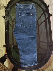 Denim Capri Pants
