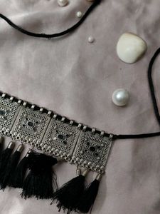Black Tassel Necklace