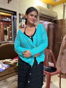 Teal Knit Cardigan