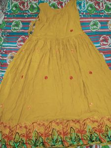 Sleeveless Umbrella Kurti