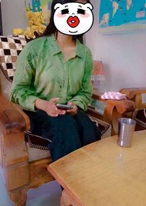 combo of green and royal blue shirt