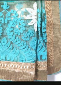 Embroidery Work Saree